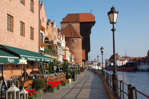 Hafenpromenande mit Krantor