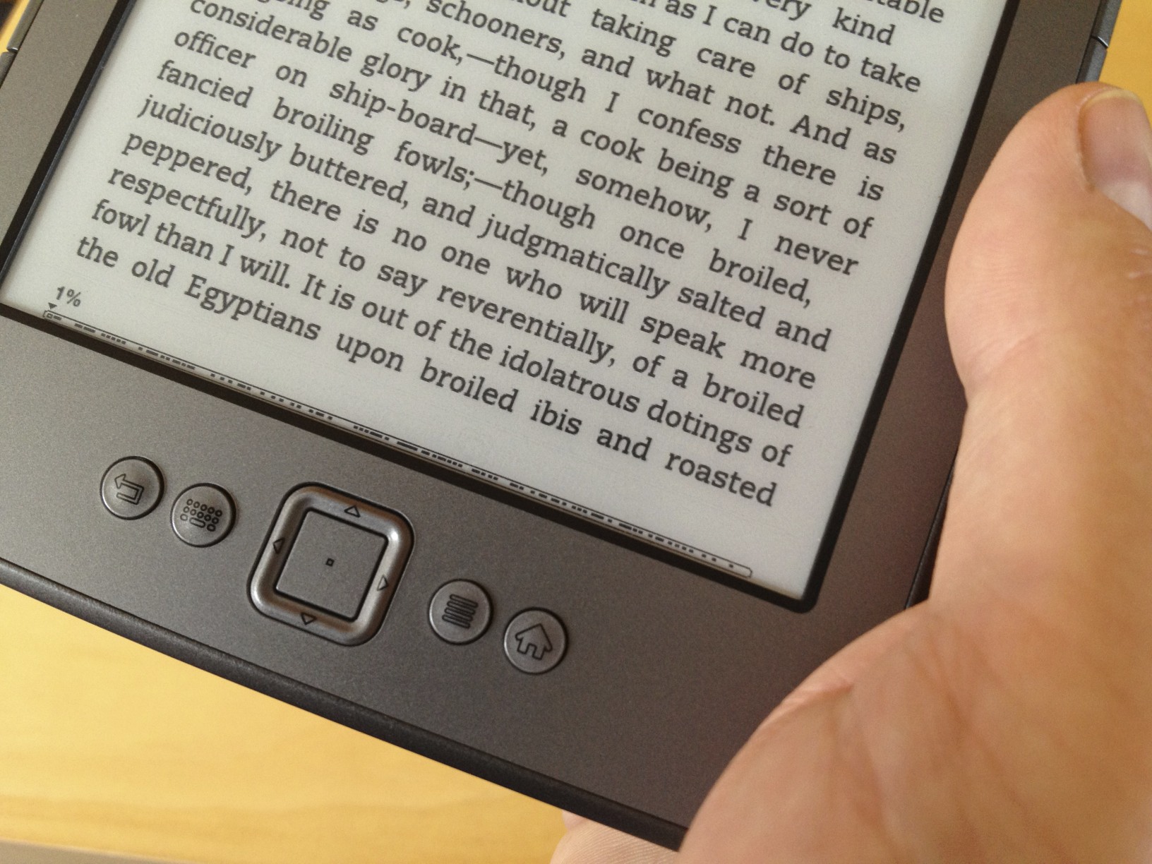 Der amazon kindle in chrjues Hand
