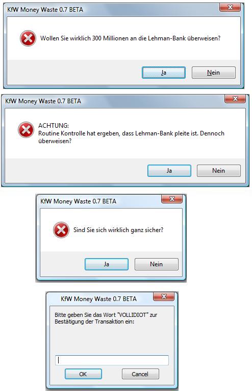 Screenshot der Überweisung